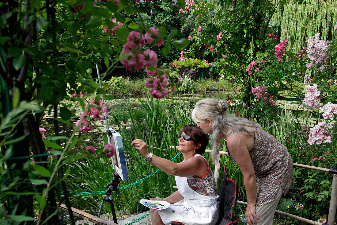 Patricia Dodin's Painting Workshop, Claude Monet's Garden, Eure (27), France