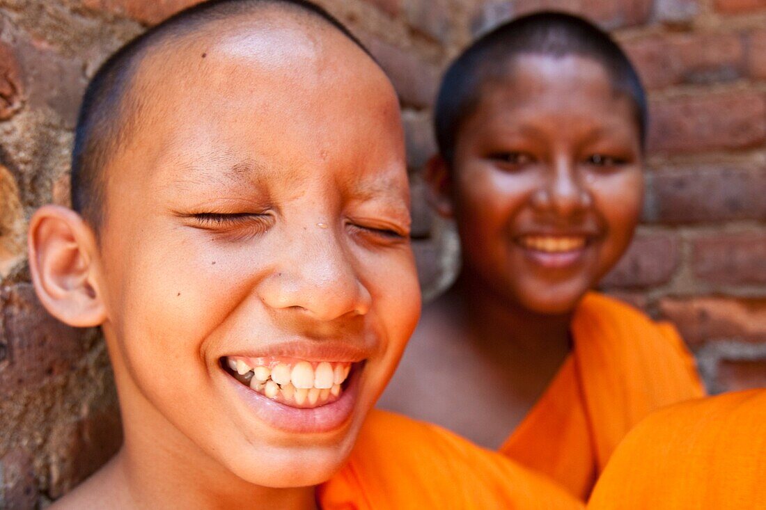 Young Buddhist Monks, Wat Si Chum, Sukhothai, Thailand