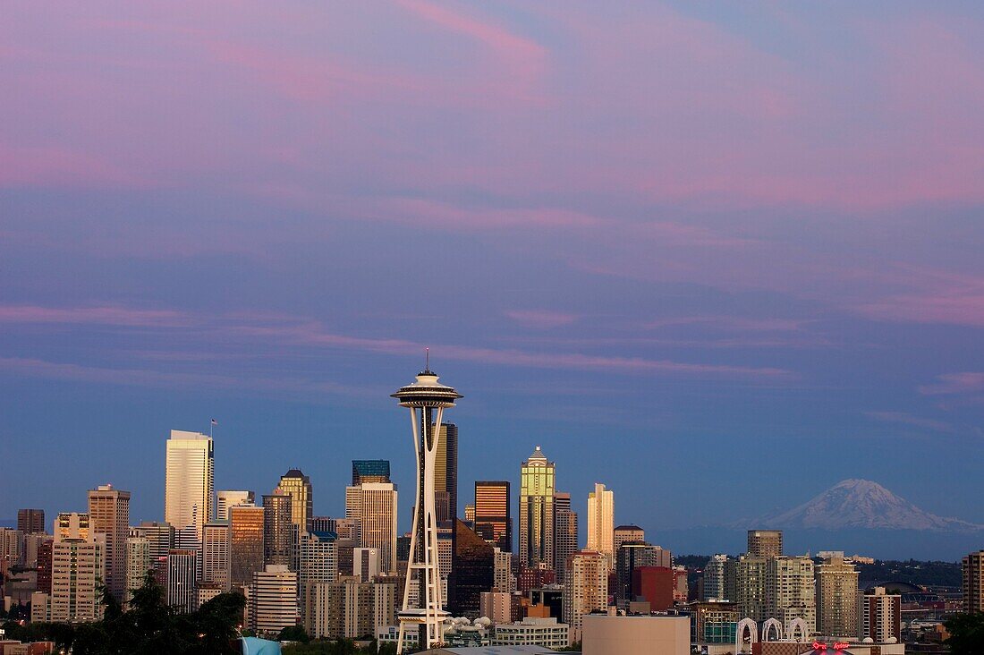 Sunset over Seattle