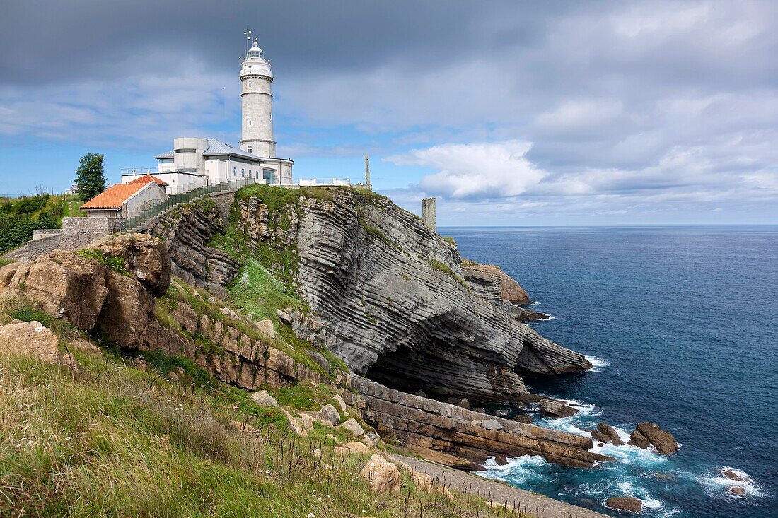Lighthouse of Mayor cape, Santander, Cantabria, Spain