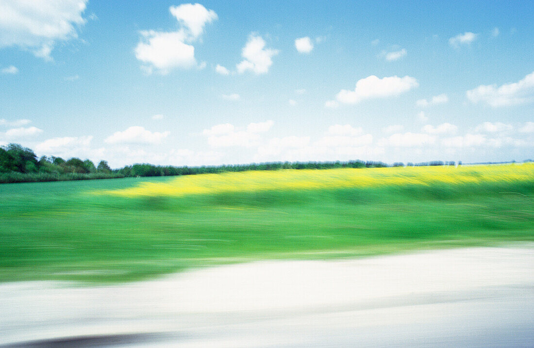 Landscape, blurred motion