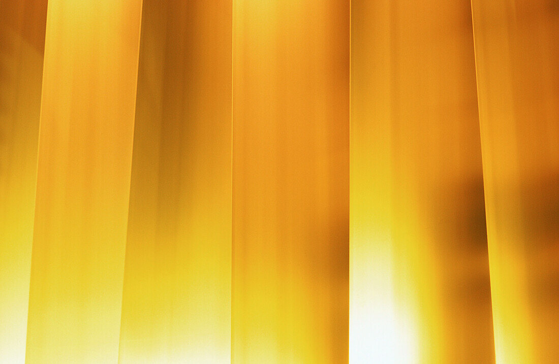 Yellow vertical blinds, close-up