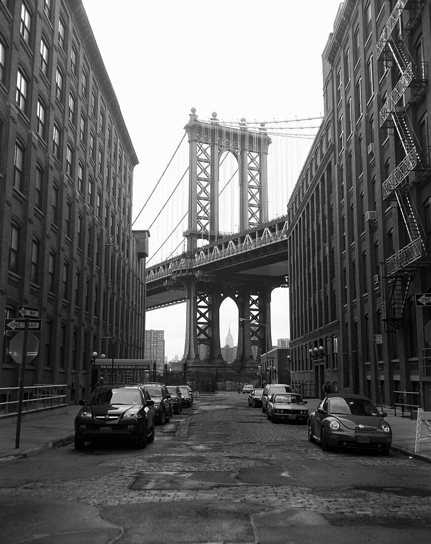 View of Manhattan Bridge From Brooklyn