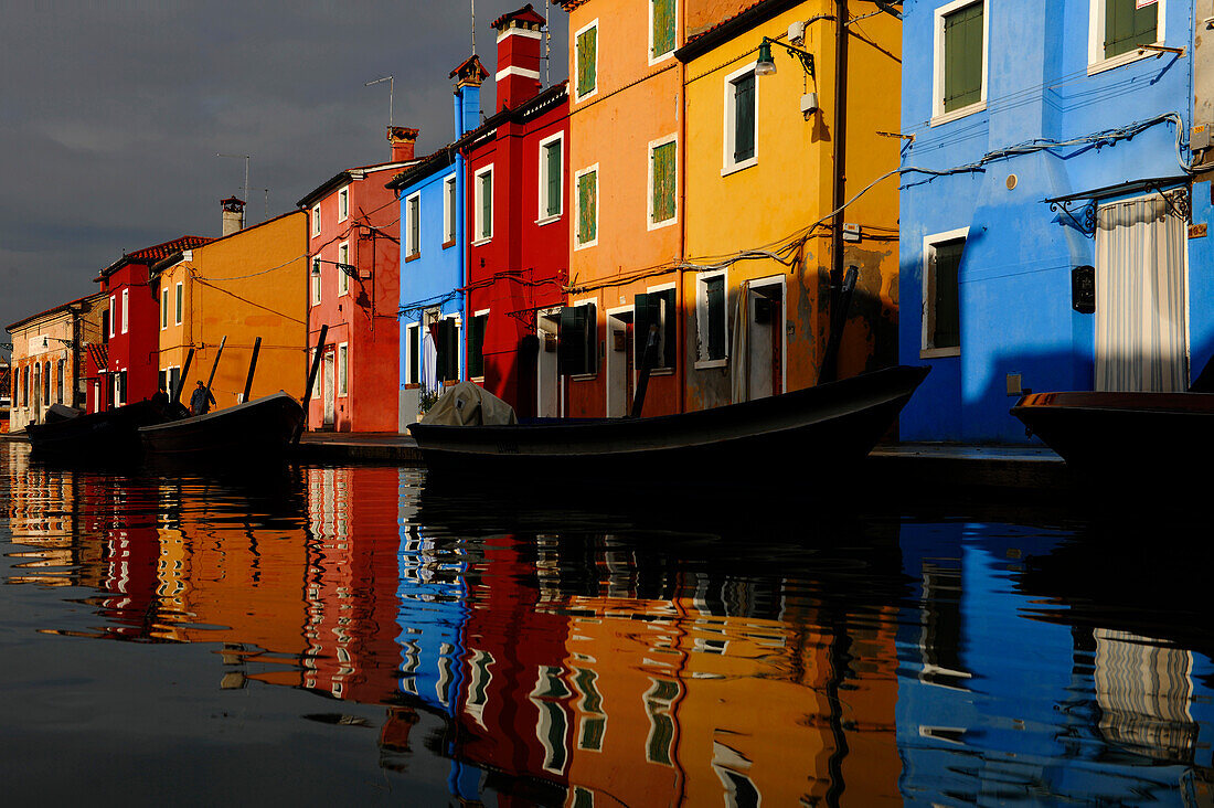 Colorful houses, Island Burano, Venetian Lagoon, Venice, Italy
