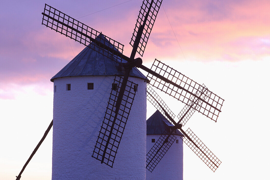 Windmühlen in Campo de Criptana, la Mancha, Spanien