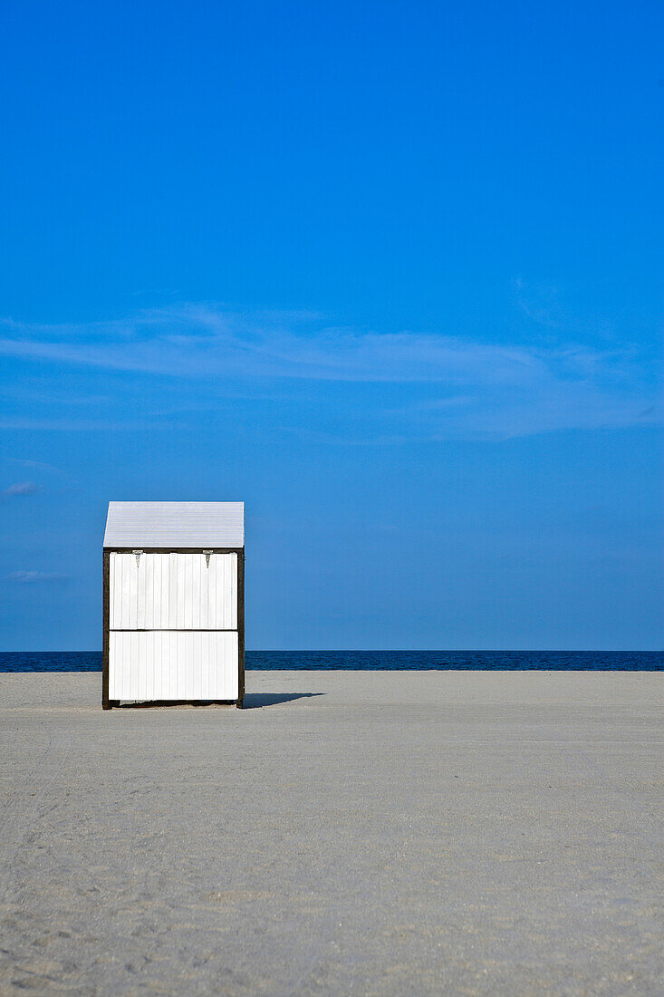 Shed on a Deserted Beach, Miami Beach, FL, US