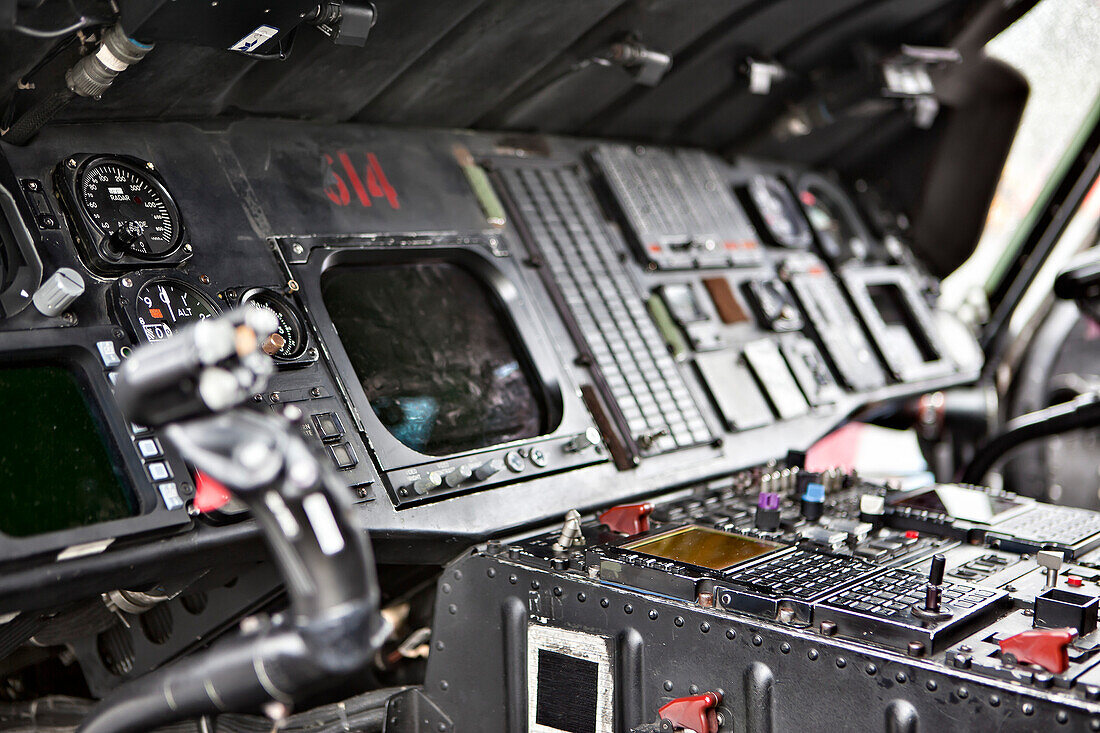 Helicopter Cockpit, Seattle, WA