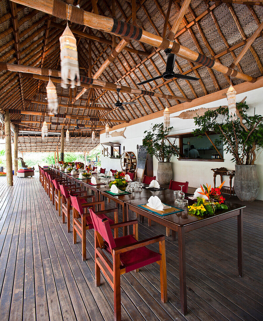 Open Air Restaurant Dining, Yaqeta Island, Fiji