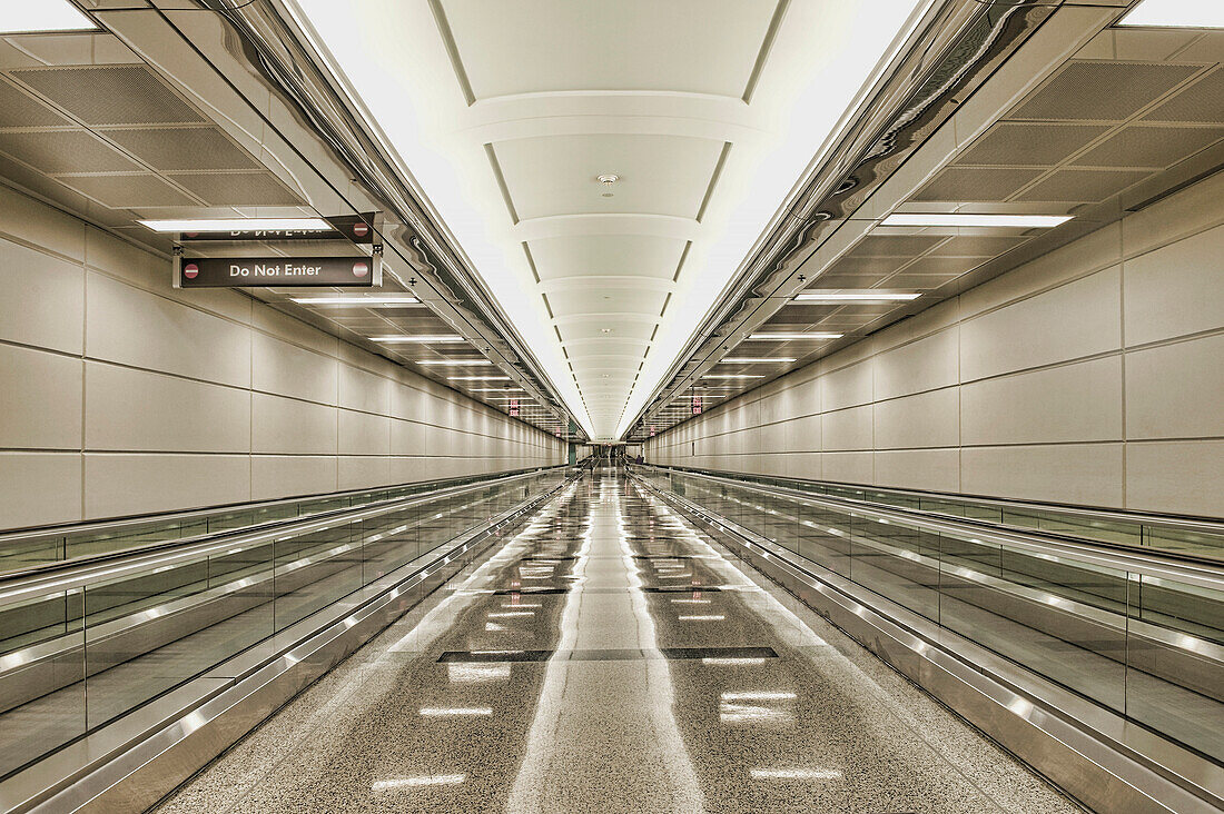 Moving Walkways At Airport, Arlington, Virginia, USA