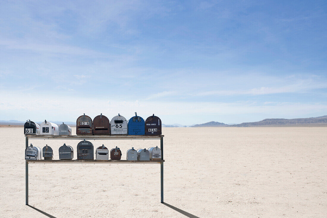 Desert Mailboxes, Death Valley, California, USA