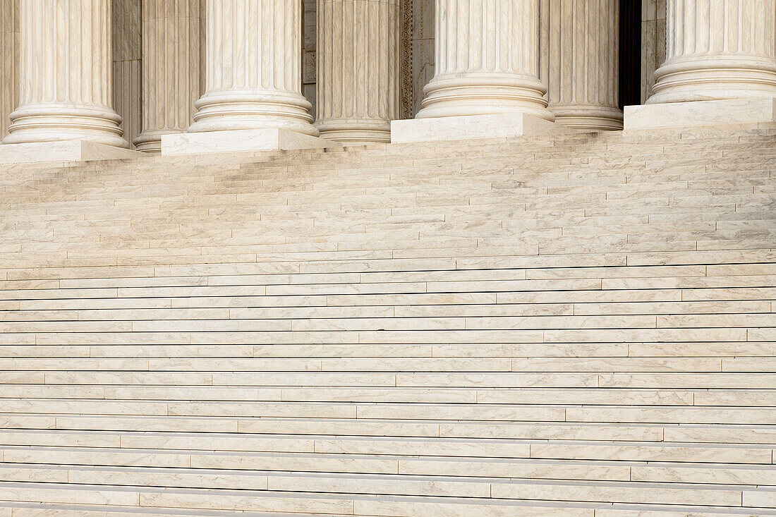 Front Steps and Columns of the Supreme Court, Washington, DC, USA