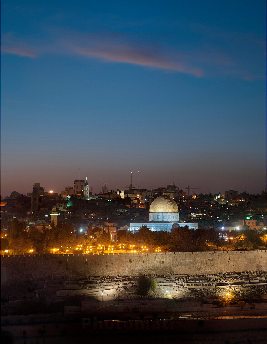 Jerusalem And The Dome Of The Rock, Jerusalem, Israel