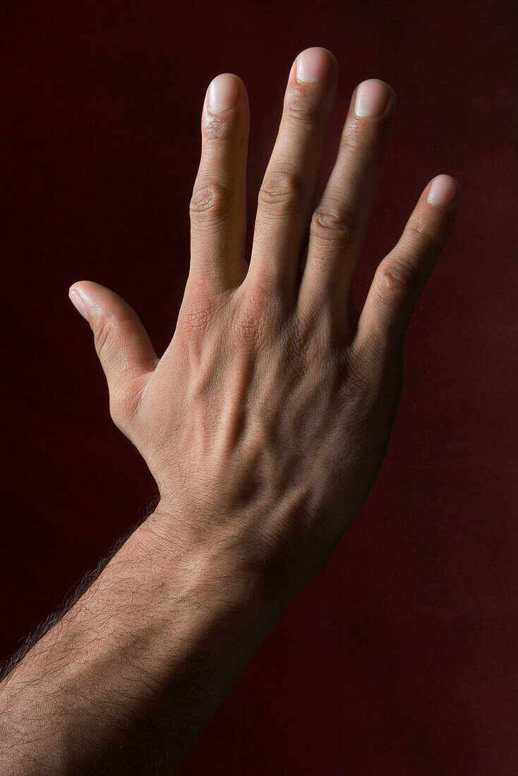 man hands