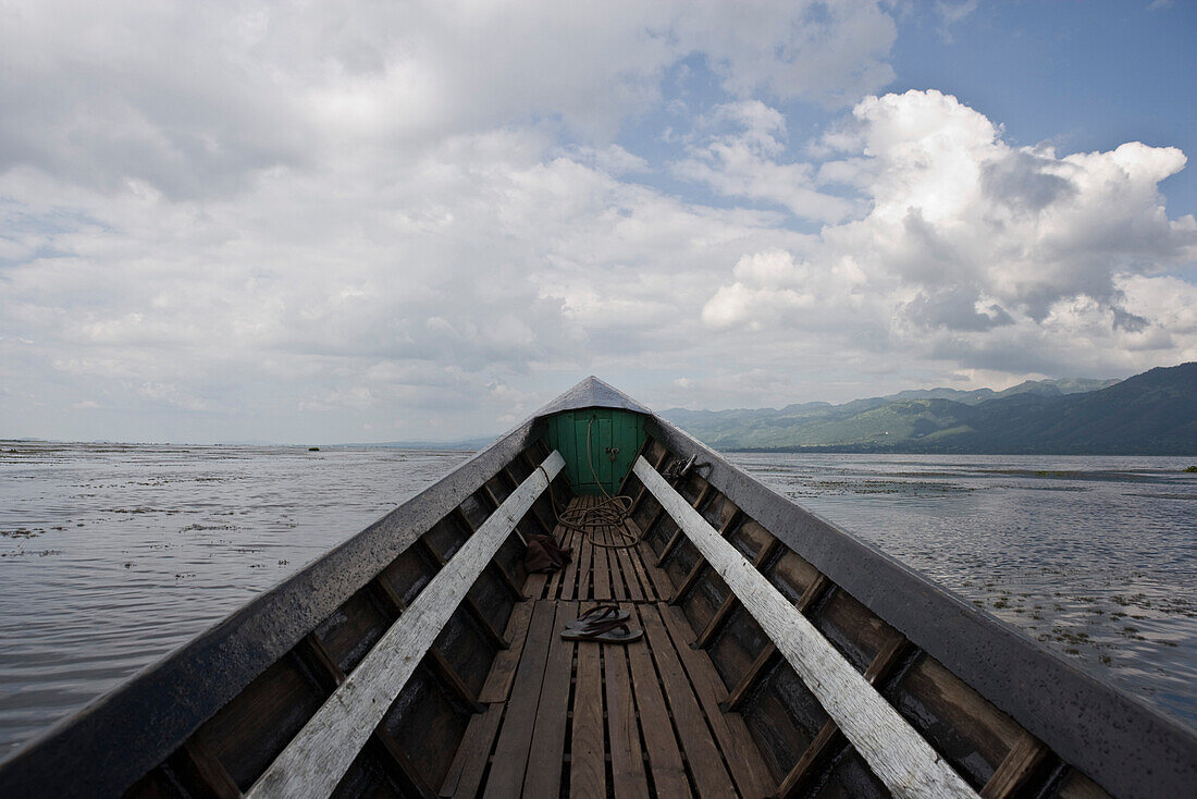 Boat on Inle Lake, Myanmar