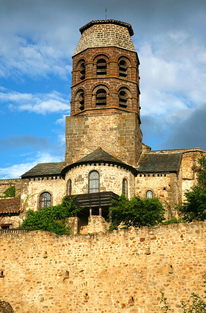 France, Auvergne, Haute-Loire, Lavaudieu abbey church