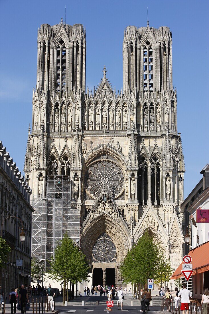 France, Reims, Reims cathedral west wing