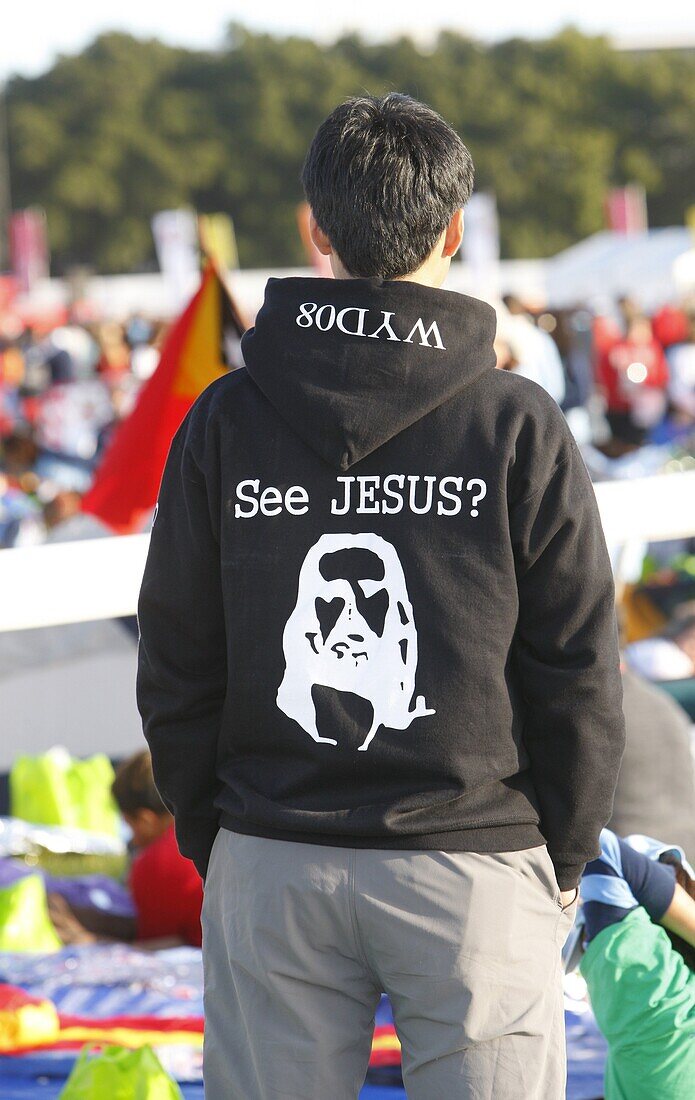 Australie, Sydney, Catholic t-shirt : see Jesus ?