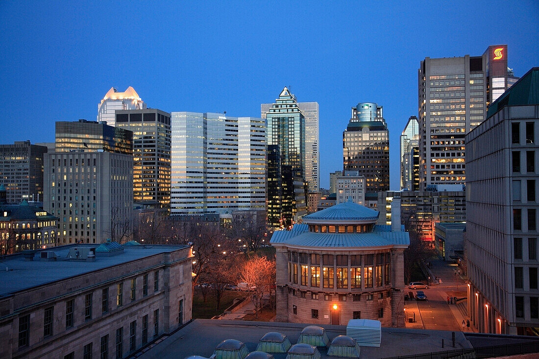 Canada, Montreal, downtown skyline