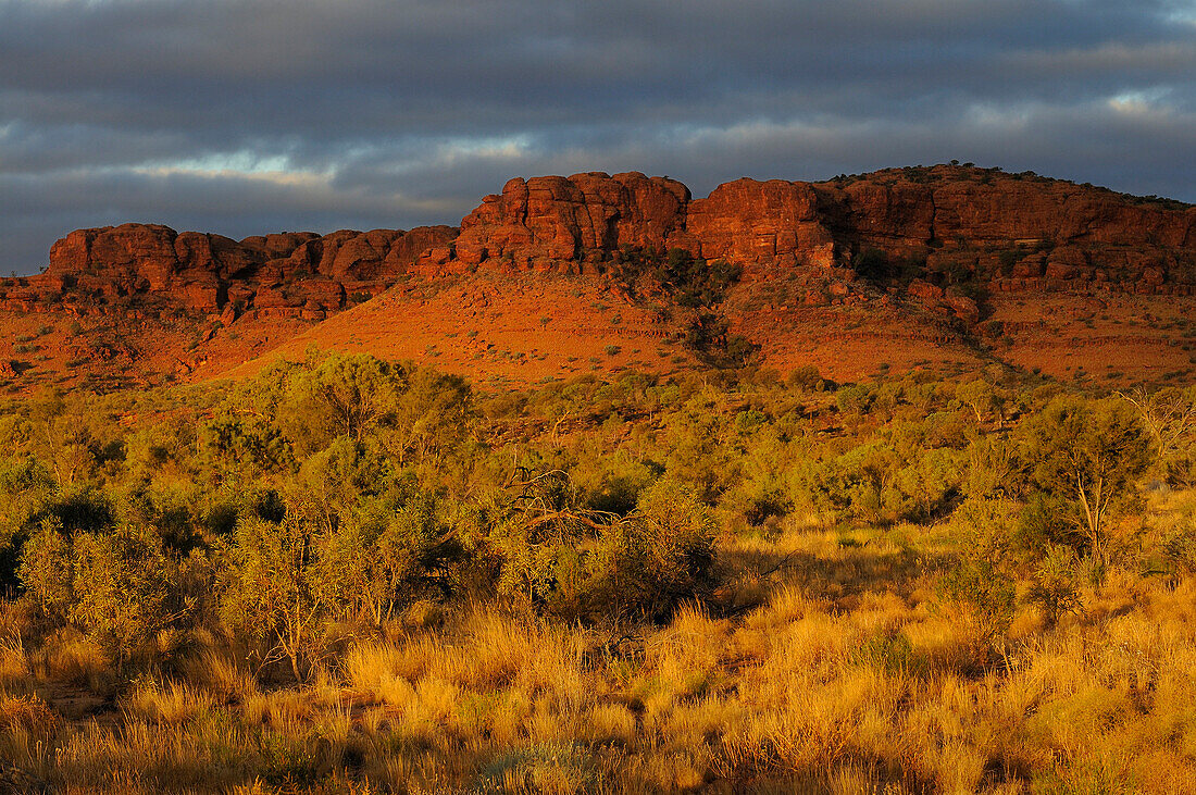 Mountains range of Kings Canyon, Watarrka National Park, Northern Territory, Australia