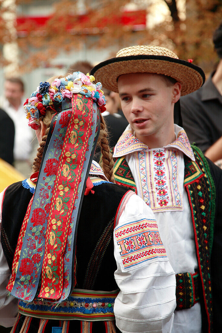 Hungary, Debrecen, Floral Carnival festival folklore people