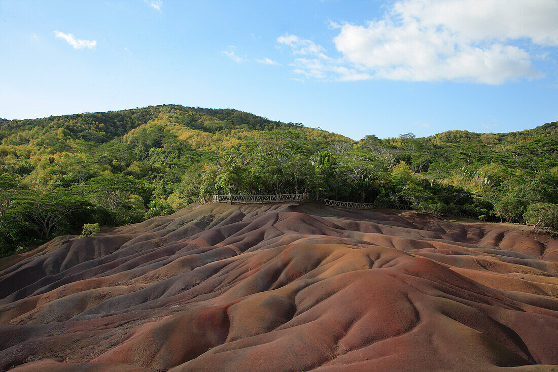 Mauritius, Chamarel, Coloured Earths, geological formations