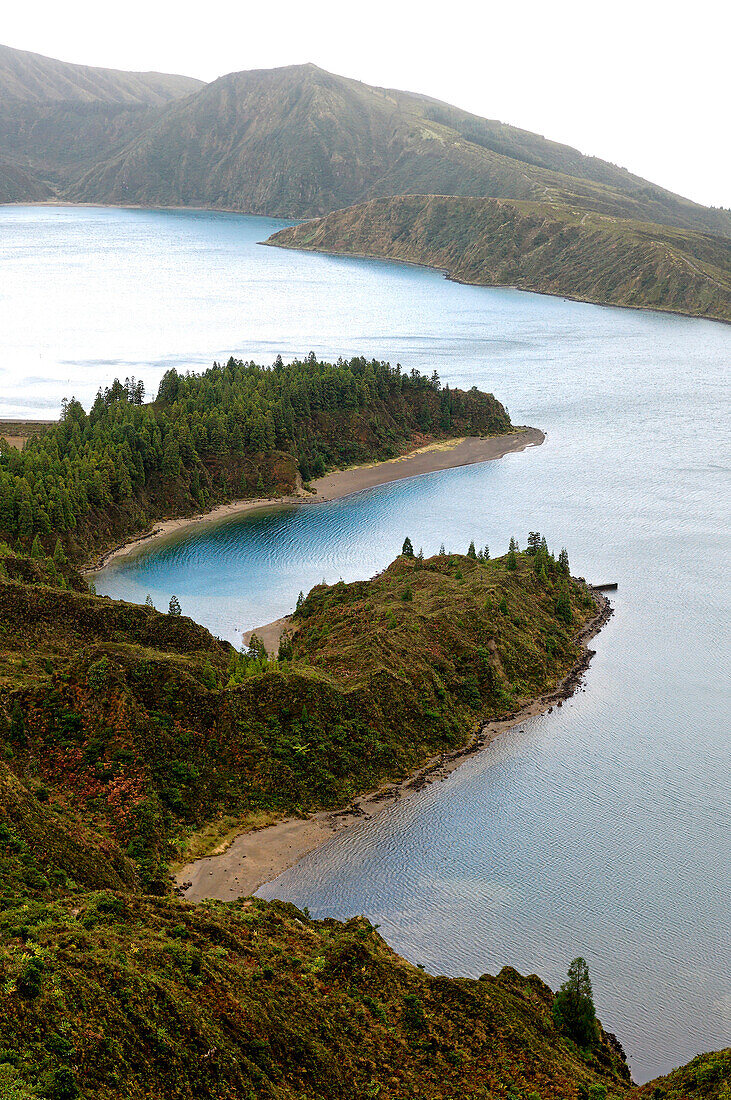 Azores, S. Miguel island, lake Lagoa da Fogo