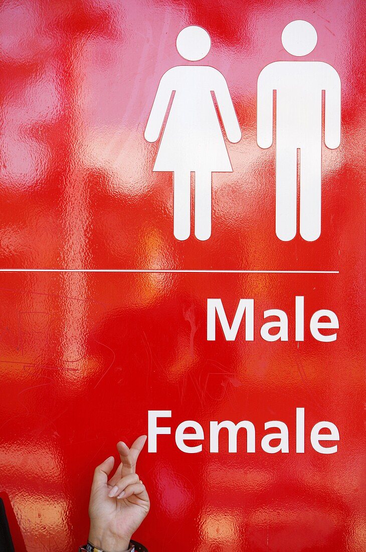Australie, Sydney, Male and Female. Toilets.