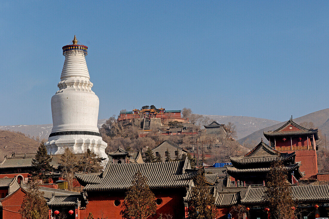 China, Shanxi, Mount Wutai, Great White Pagoda