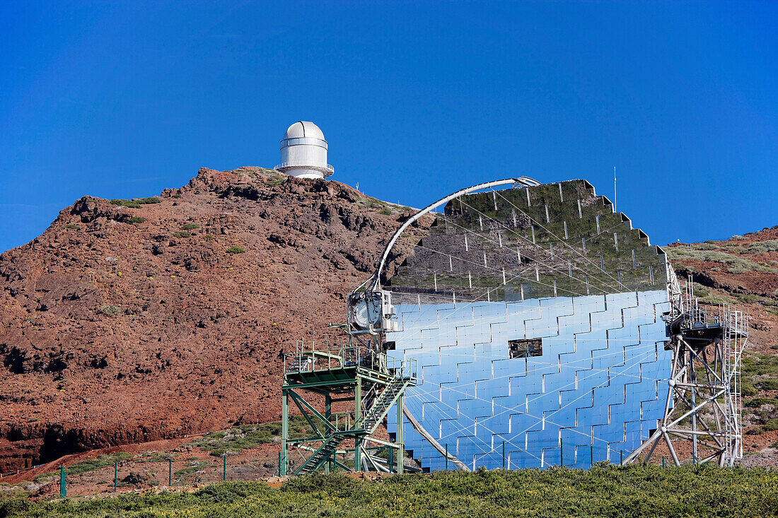 Canary Islands, La Palma, Roque de los Muchachos observatory, Gamma MAGIC telescope