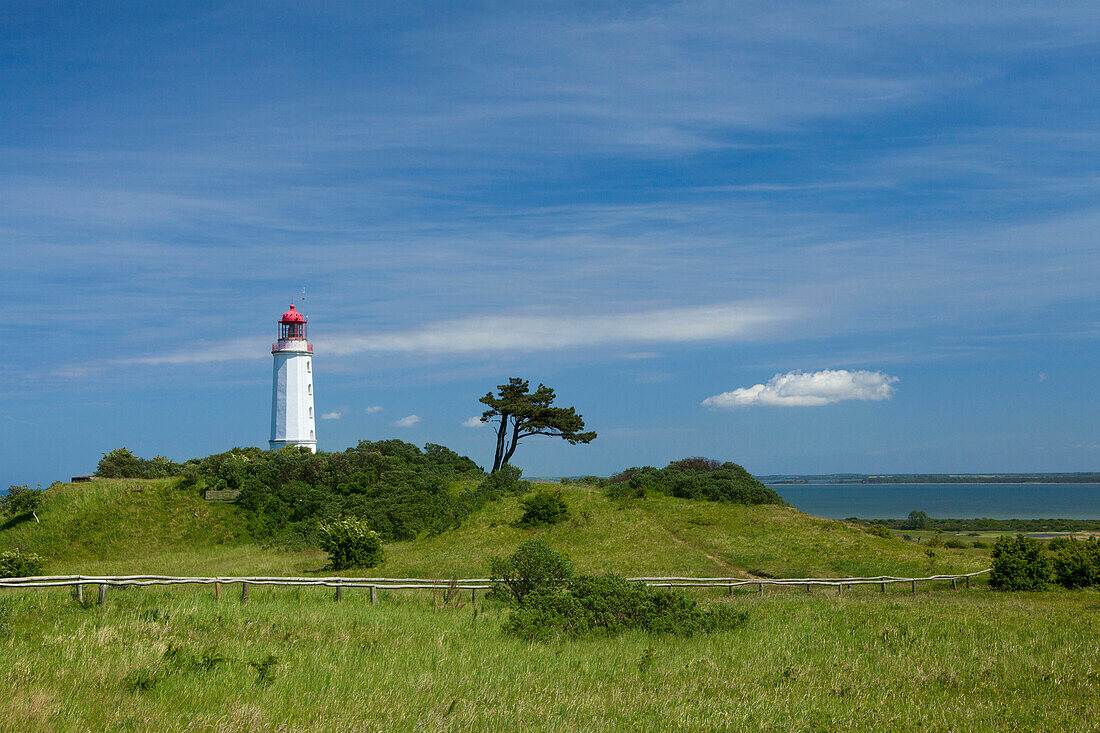 Leuchtturm Dornbusch, Insel Hiddensee, Mecklenburg-Vorpommern, Deutschland