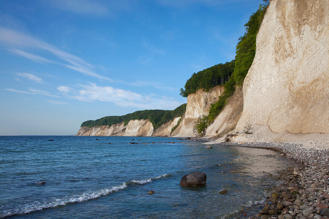 Chalk cliffs, Jasmund National Park, Ruegen island, Mecklenburg-Western Pomerania, Germany