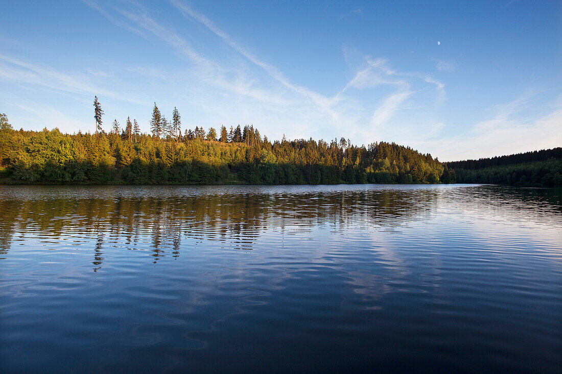 Rappbode Reservoir, Hasselfelde, Harz mountains, Saxony-Anhalt, Germany