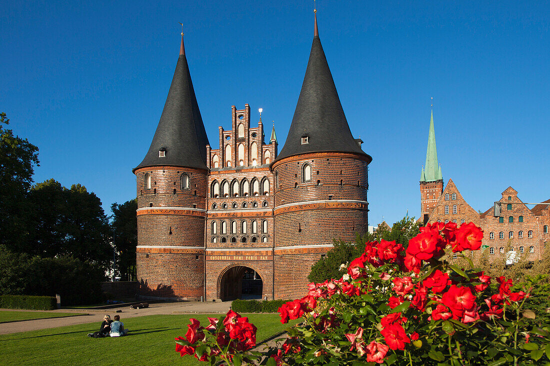 Holsten Gate, Hanseatic City of Luebeck, Schleswig Holstein, Germany