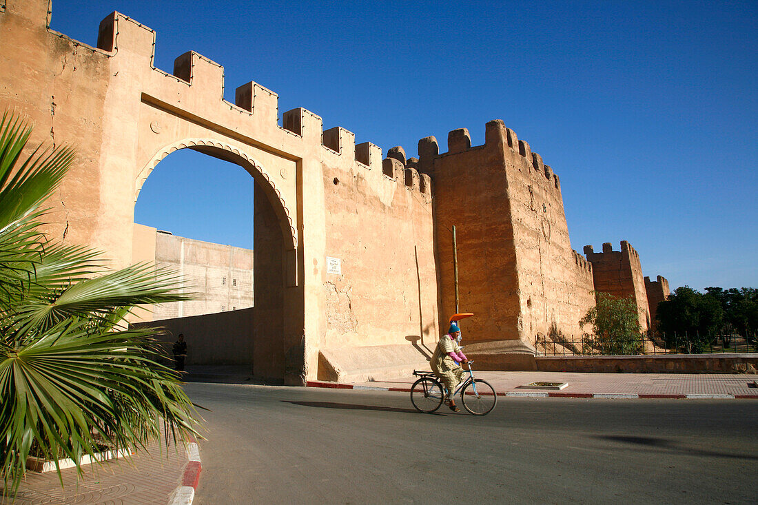 Africa, Maghreb, North africa,Morocco, Taroudant, ramparts and Bab Leblaliaa gate