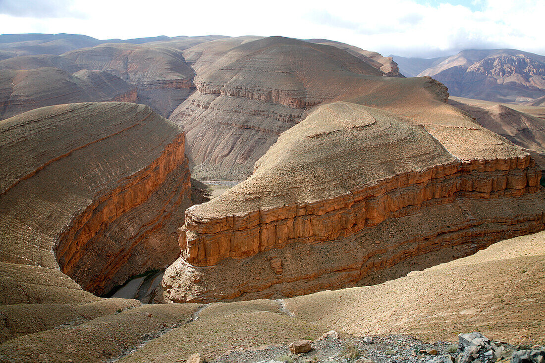 Africa, Maghreb, North africa, Morocco,  Dades gorges, downstream from Msemrir (Boumalne Dades area)