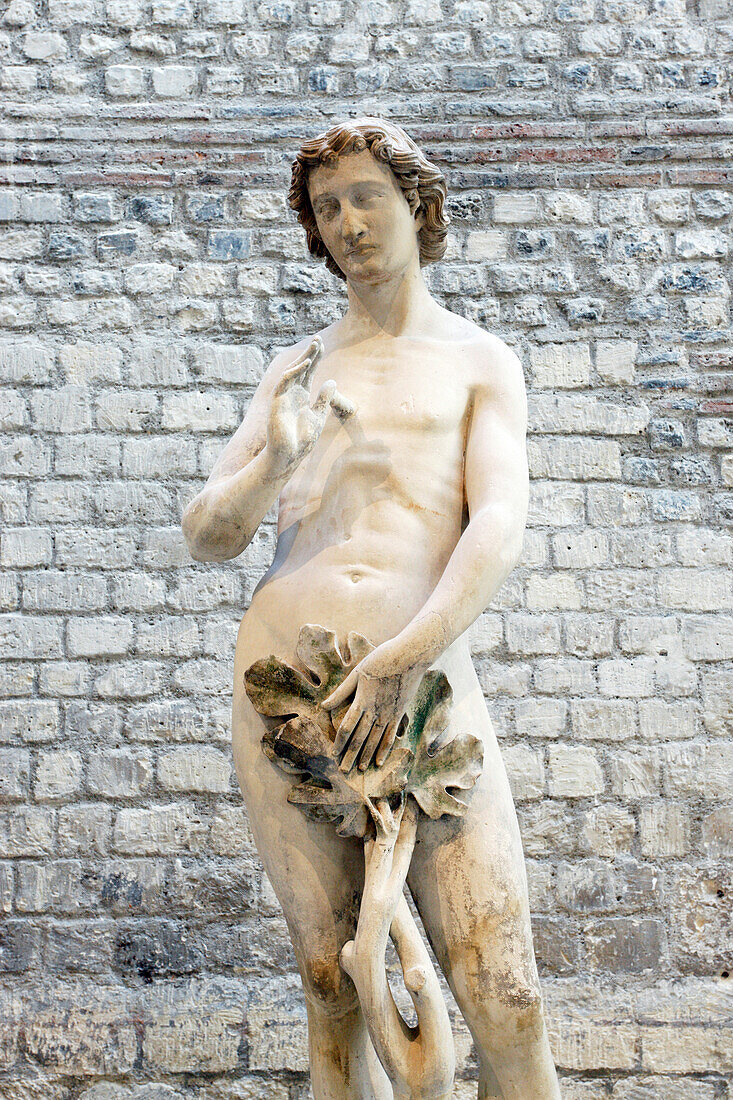 France, Paris, Cluny museum, Adam statue