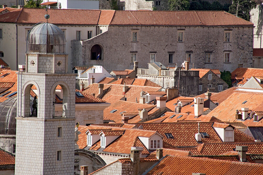 Croatia, Dubrovnik view from the ramparts