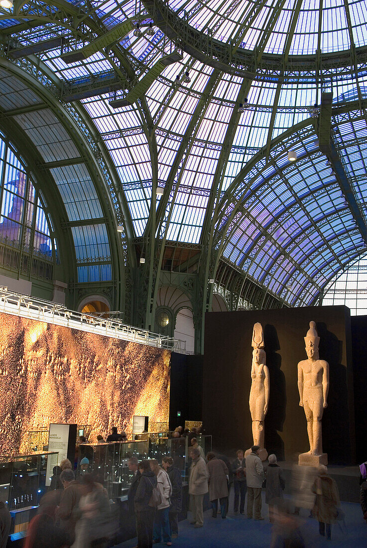 'France, Paris, Grand Palais, ''Egypt’s Sunken Treasures'' exhibition'