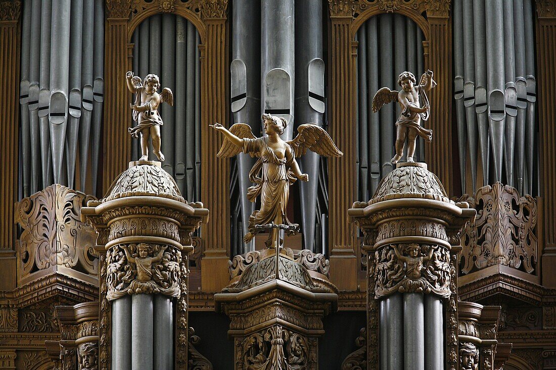 France, Tours, Saint Gatien cathedral organ