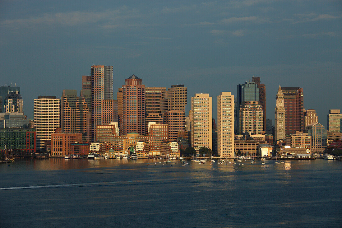 Blick auf das Stadtzentrum von Boston, Massachussets, USA