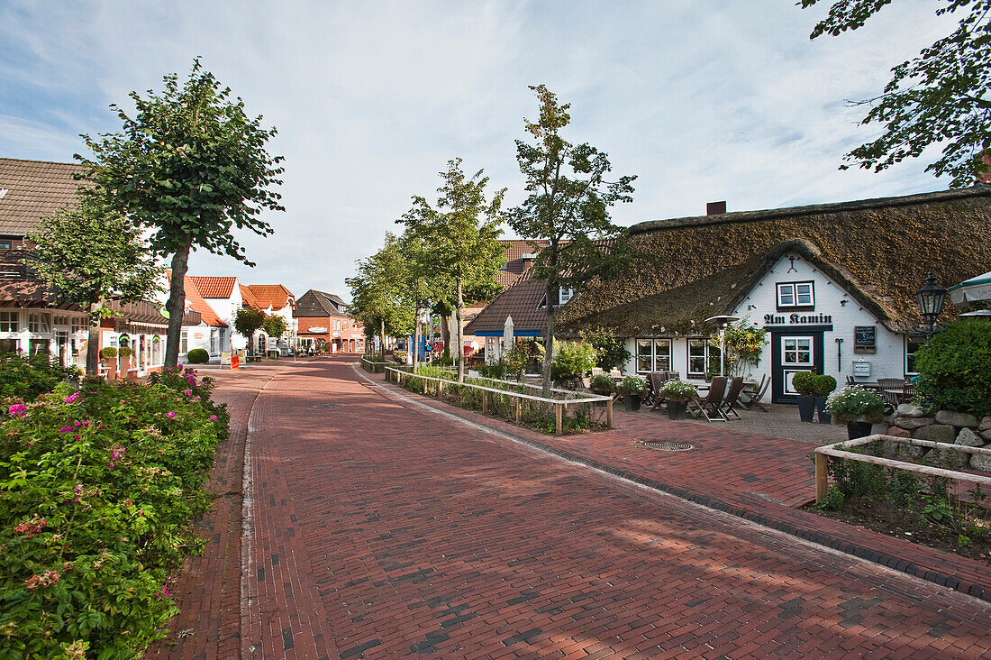 Houses at St. Peter-Ording, Schleswig Holstein, Germany, Europe