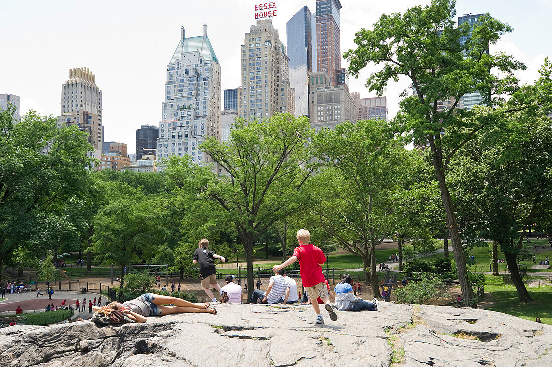 Im südlichen Central Park, Manhattan, New York, USA