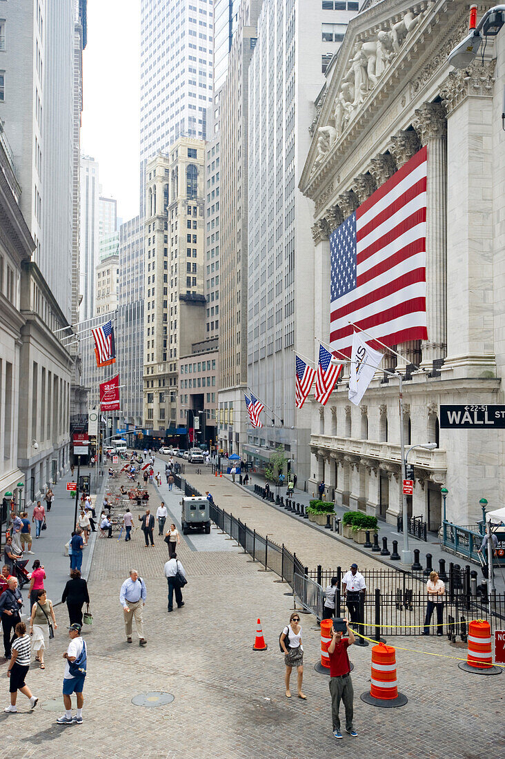 Wall Street, Downtown, Lower Manhattan, Manhattan, New York, USA