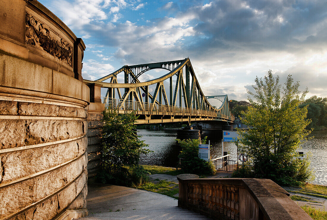 Glienicke Bridge and the Havel river between Berlin and Potsdam, Land Berlin, Germany