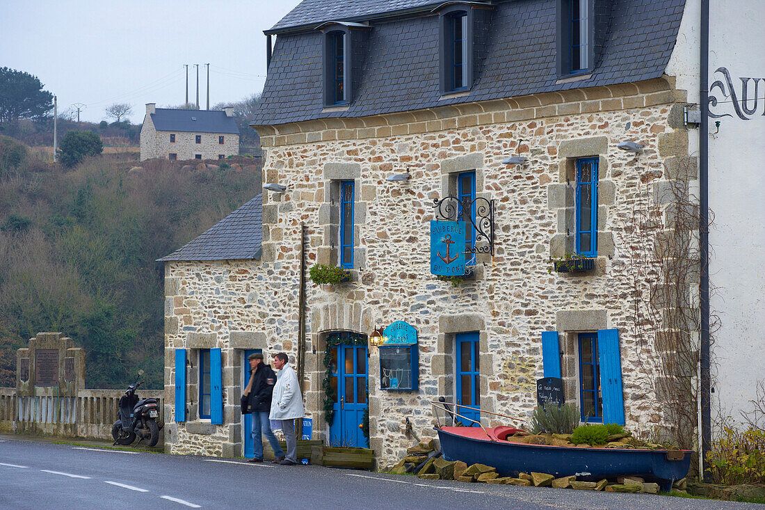 Restaurant am AberWrach, Paluden-Lannilis, Finistère, Bretagne, Frankreich, Europa