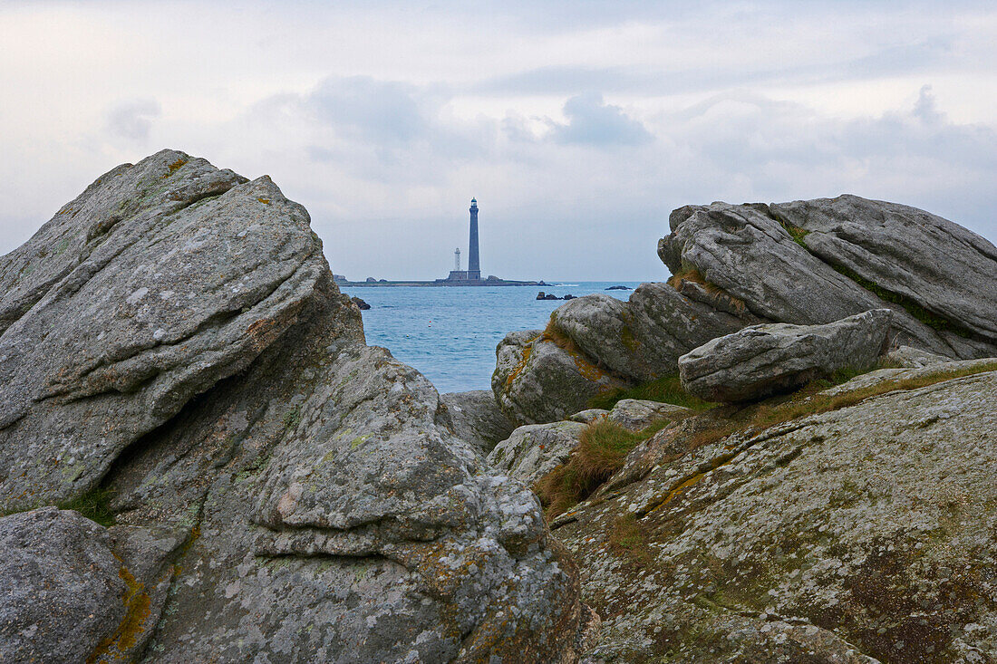 Le Phare de L'Ile Vierge, Finistère, Bretagne, Frankreich, Europa