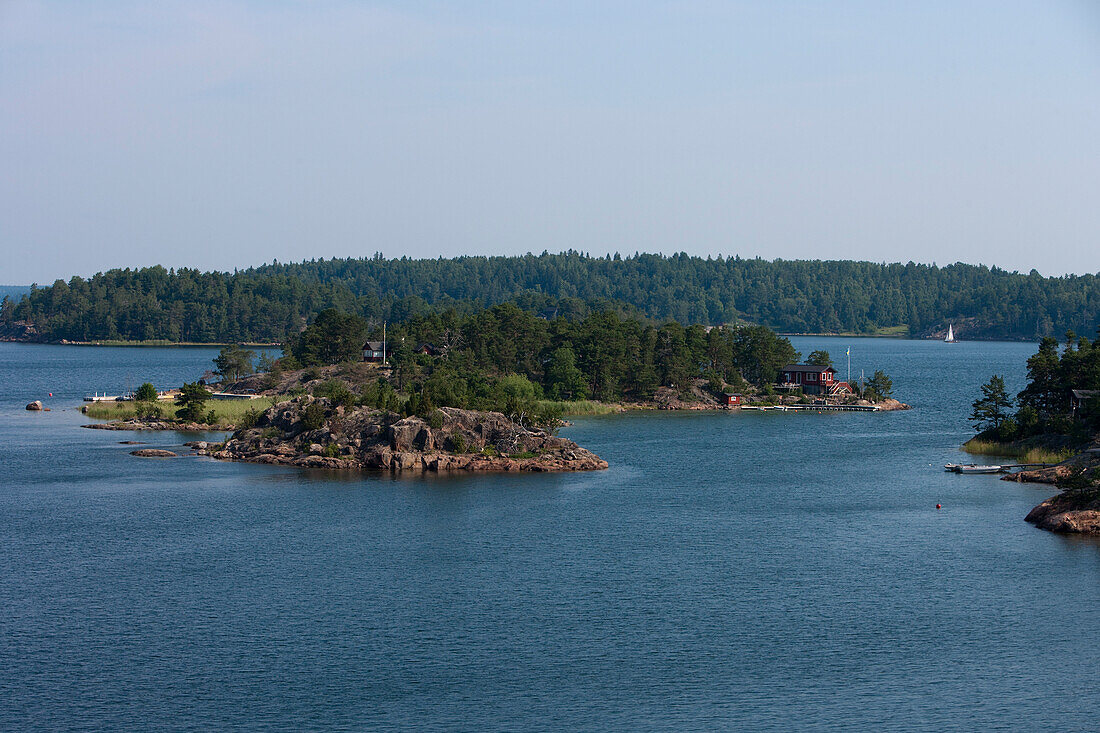 Inseln in den Schären des Stockholm Archipels, nahe Stockholm, Schweden