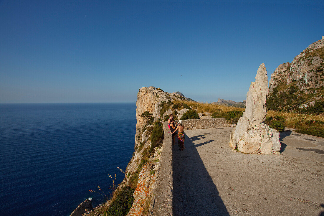 Aussichtspunkt, Mirador d es Colomer, Mirador de Mal Pas, Cap de Formentor, Kap Formentor, Mallorca, Balearen, Spanien, Europa