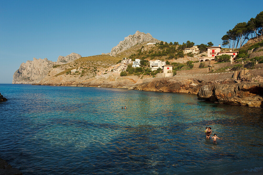 Cala Sant Vicenc, Serra de Tramuntana, Tramuntana Gebirge, Mallorca, Balearen, Spanien, Europa