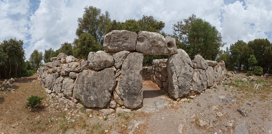 Talayot Siedlung Ses Paisses, 800-1000 v Chr, bei Arta, Stadt, Mallorca, Balearen, Spanien, Europa
